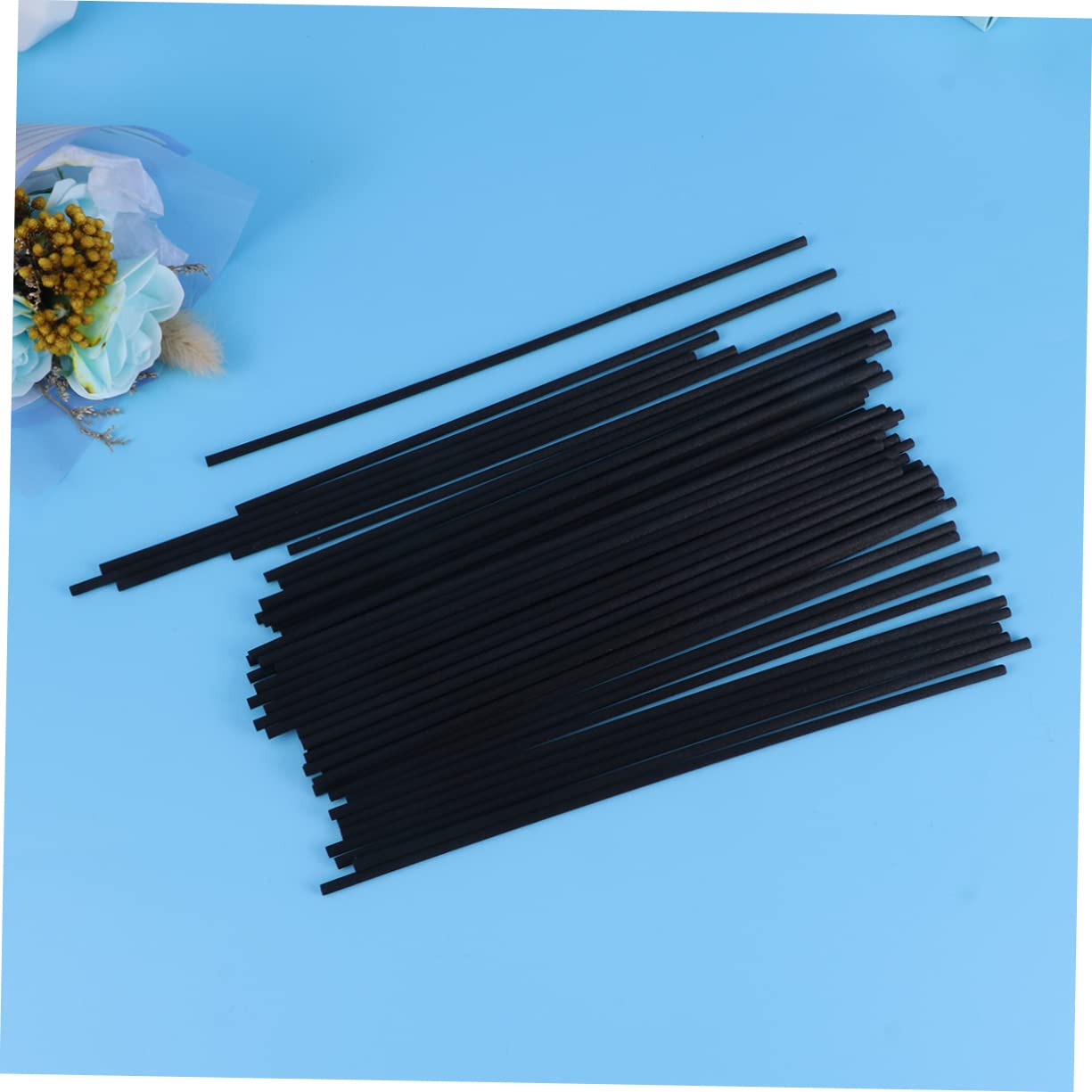 Holibanna Home Fragrance Diffuser Sticks 50pcs Rattan Essential Oil Wick Diffusers