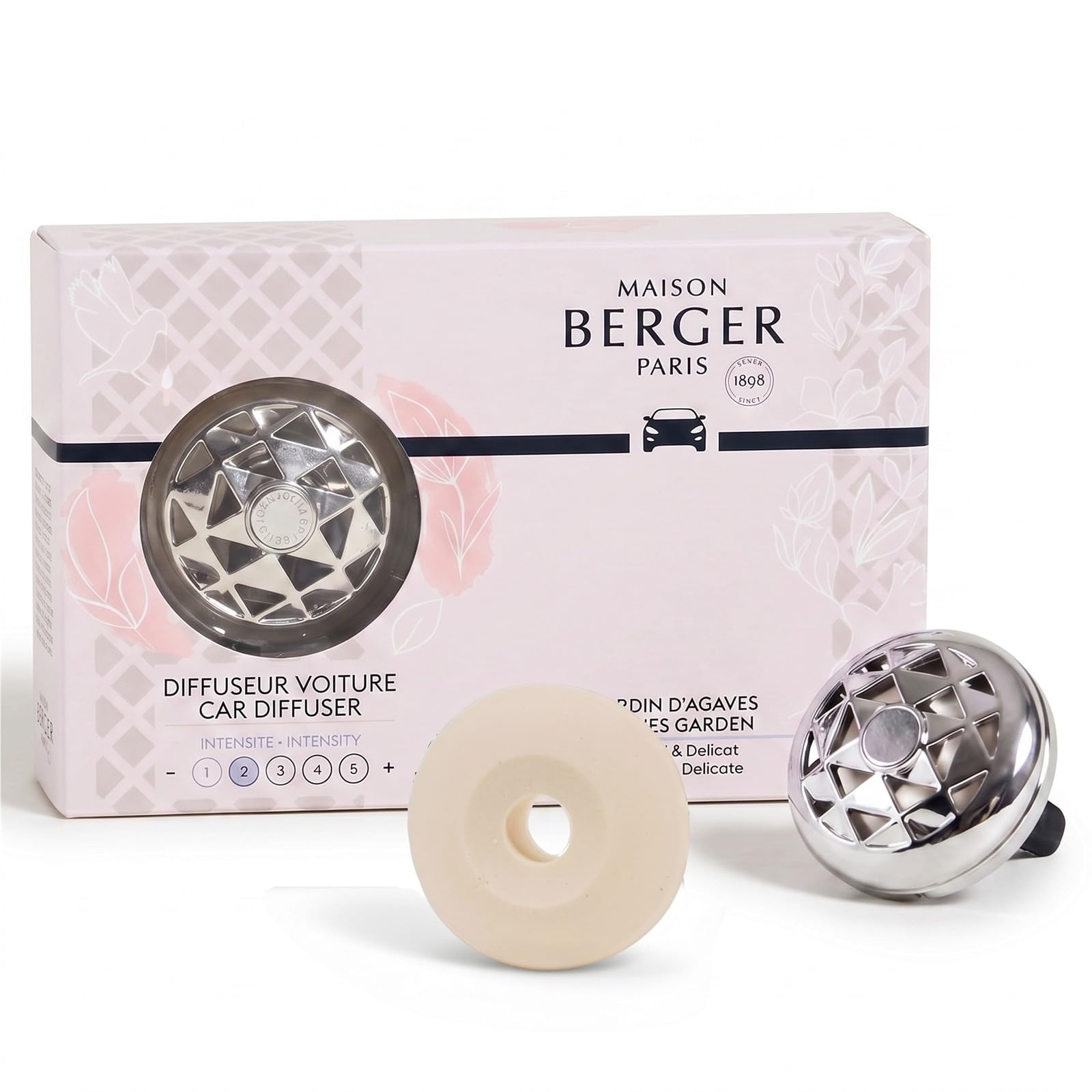 MAISON BERGER Car Diffuser Set, Joy Agave Garden