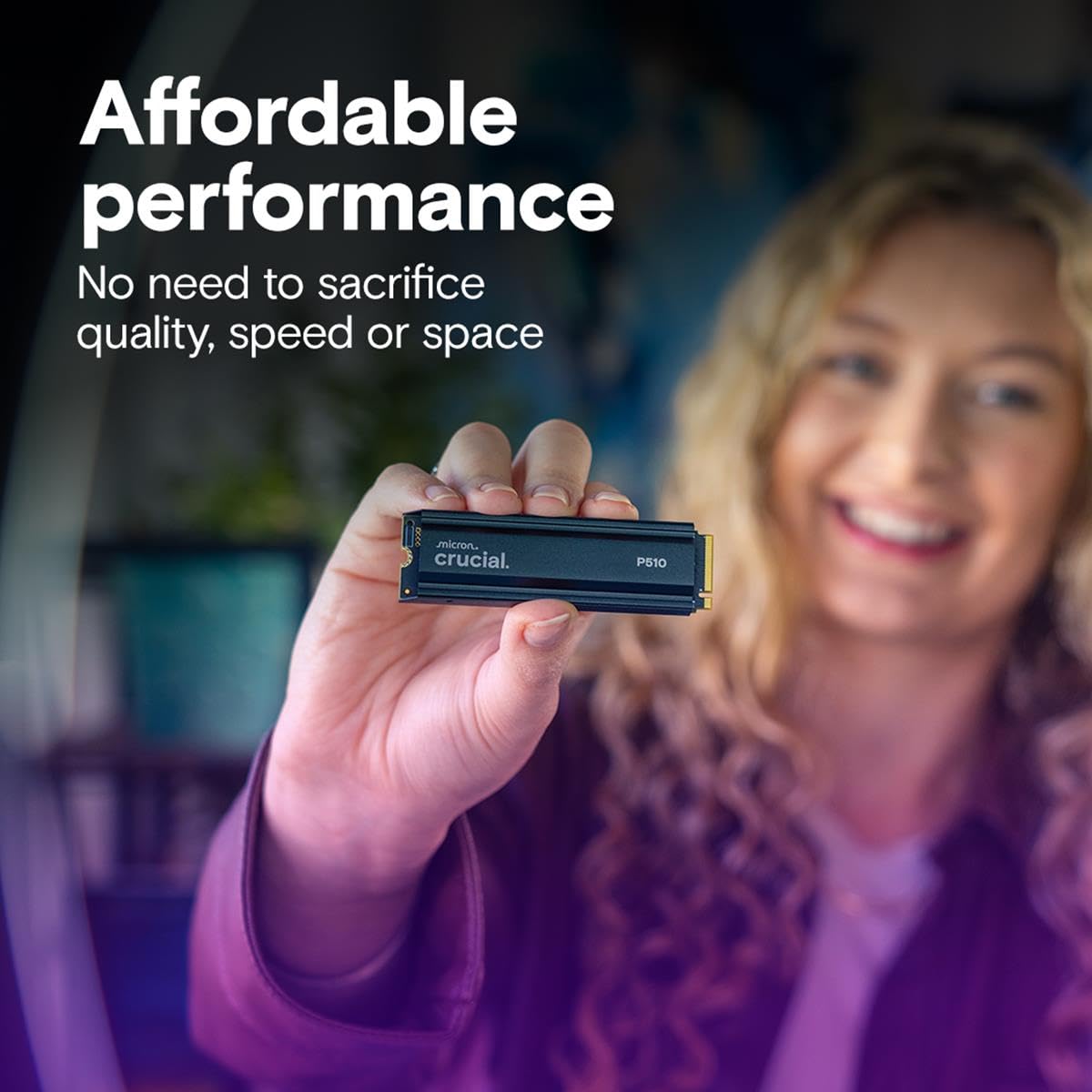 Crucial P510 - SSD - 2 TB - intern - M.2 2280 - PCI Express 5.0 x4 (NVMe)