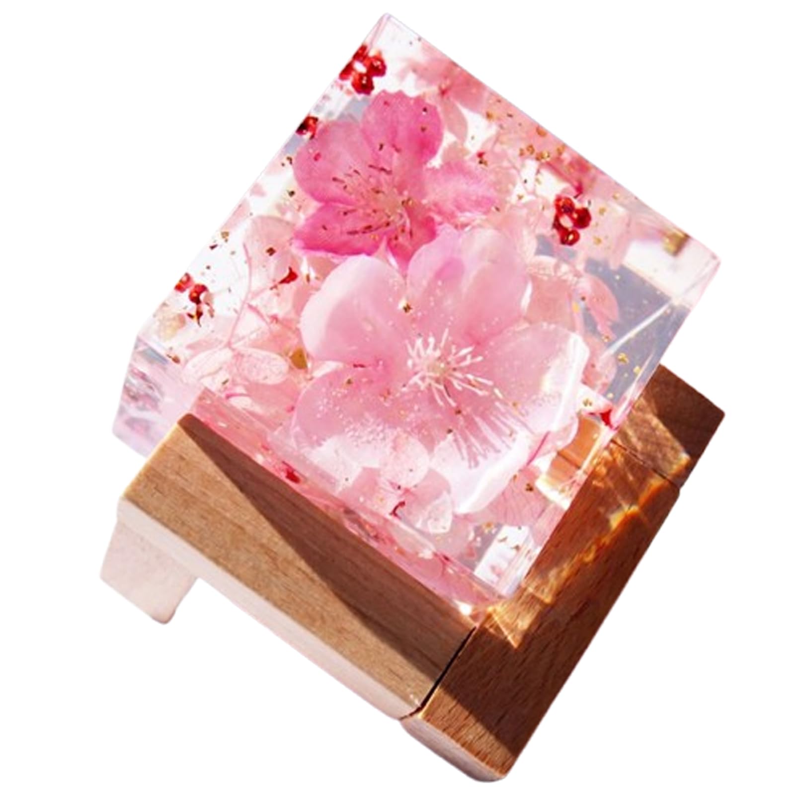 Amazon｜彩香 クリスタルハーバリウム ライトピンク 桜 割れても安心の