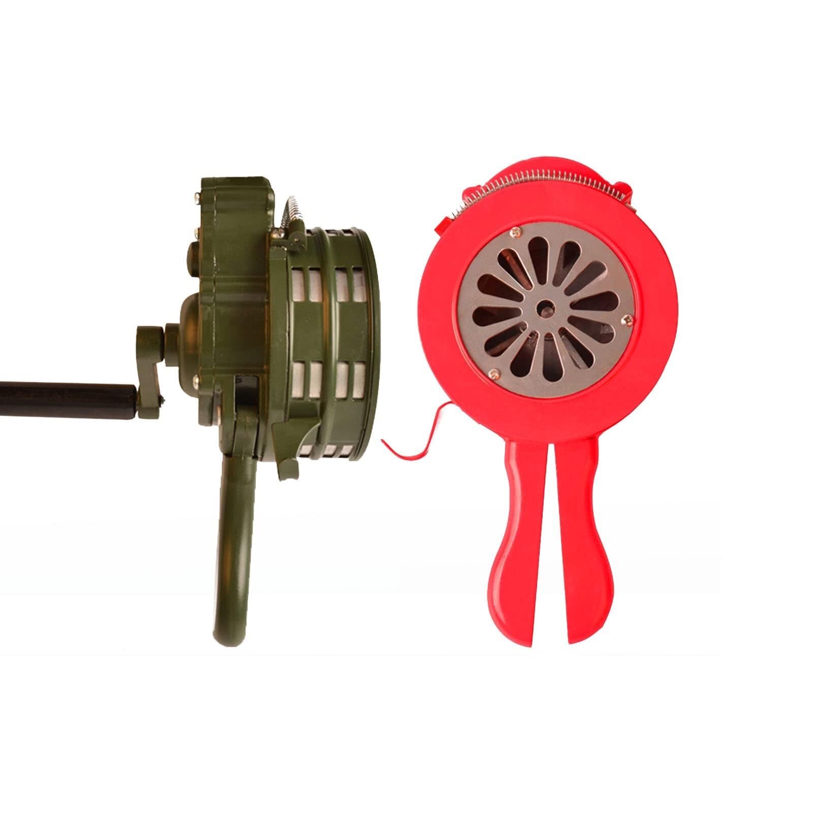 Sirena de manivela, Alarma de Seguridad de Emergencia antiaérea, Puede Hacer Sonar la Alarma sin Fuente de alimentación, Adecuada para Lugares como Cortes de energía, interrupciones de comun