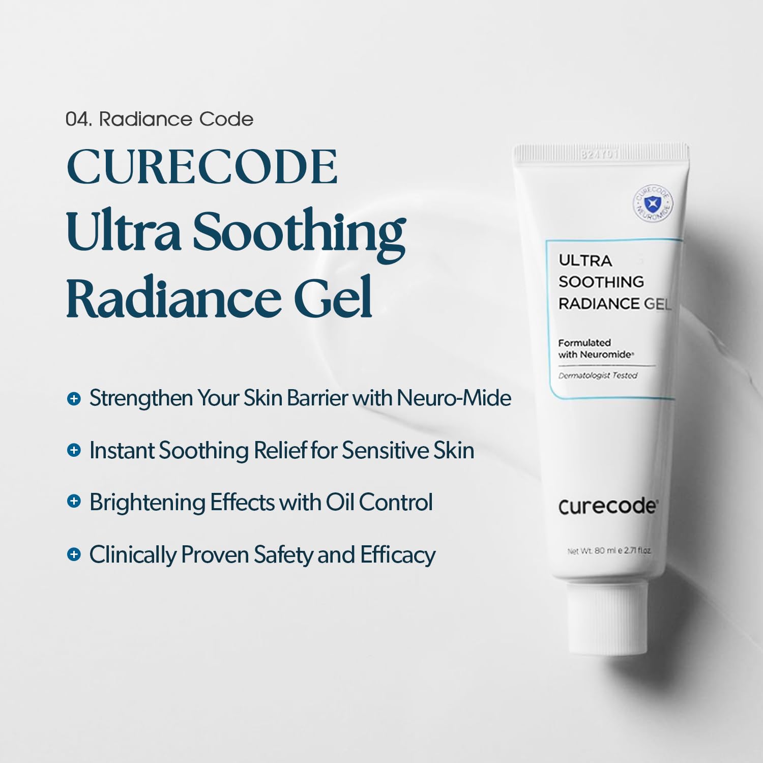 Ultra Soothing Radiance Gel Moisturizer for Face with Niacinamide