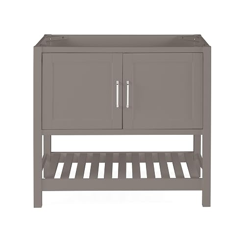 Alaterre Furniture Bennet Bathroom Vanity Without Sink – 36" Freestanding