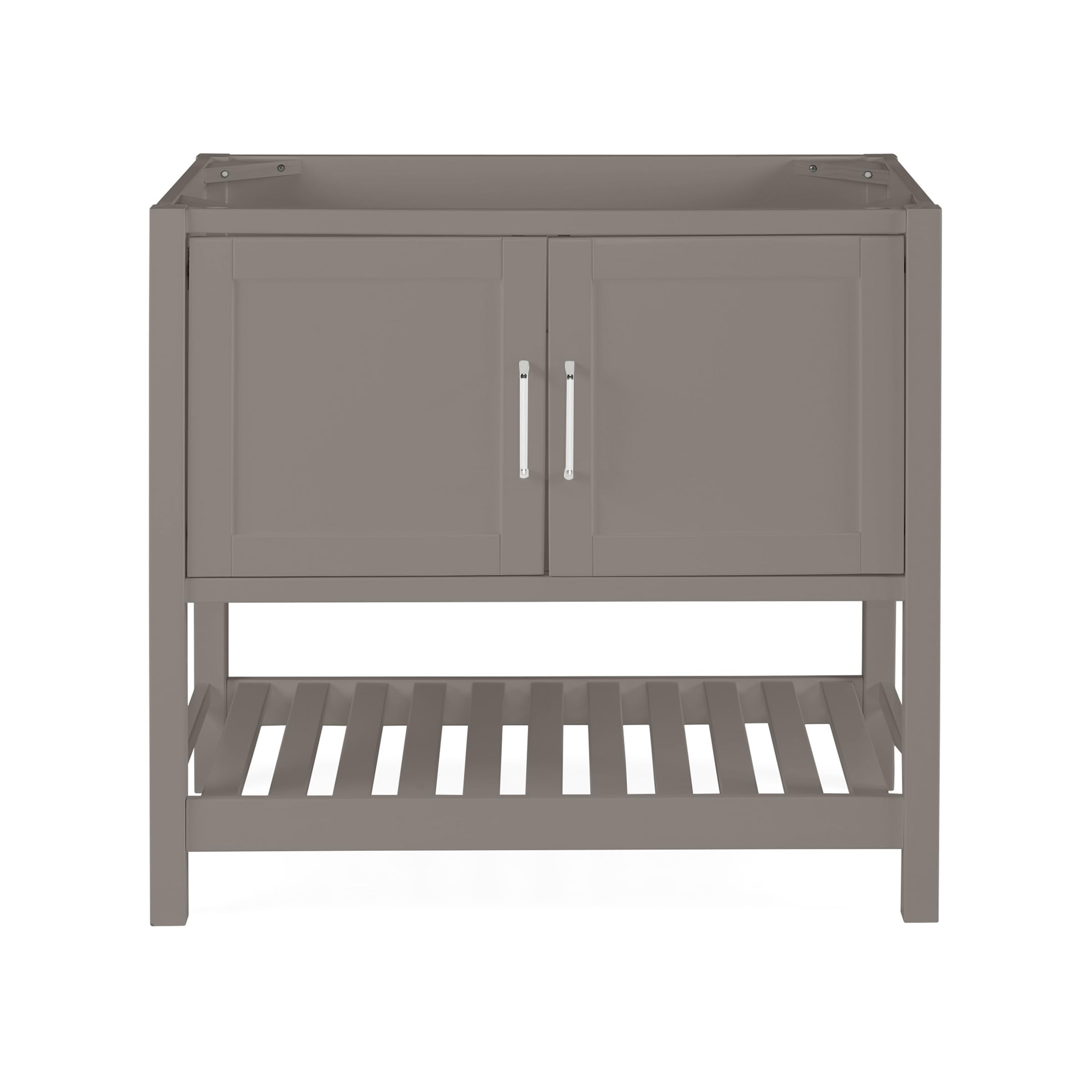 Alaterre Furniture Bennet 36 inch bathroom vanity base in gray