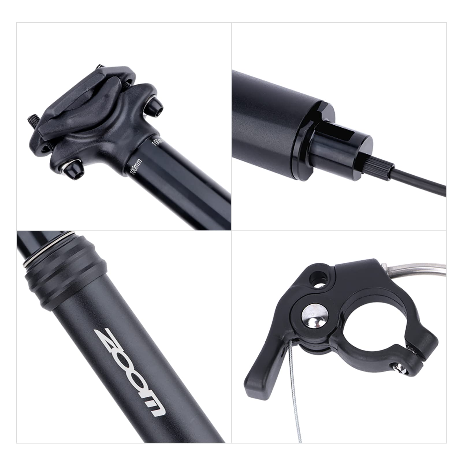 Fastace VTT Vélo Réglable Air Tige De Selle Compte-gouttes 27.2 / 30.9