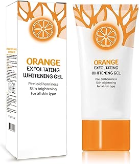 Orange Face Exfoliator,Vitamin C Exfoliating Face Scrub,Body Scrub Exfoliator,Smoothing Deep Cleansing Scrub,Brightening Exfoliator Cream,Dull Skin & Deep Cleanser,Remover Blackheads & Acne-1pc