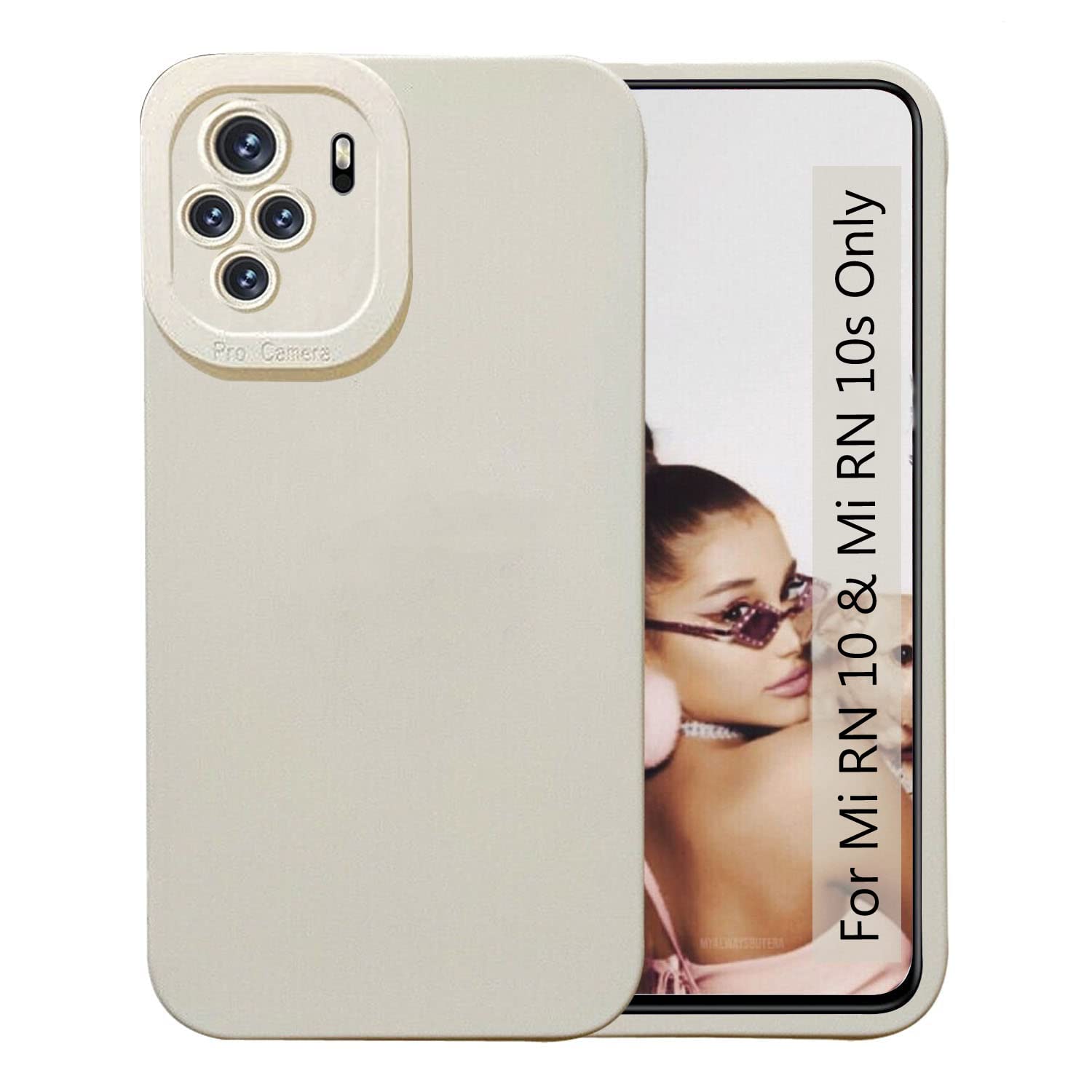 KC Back Cover for Mi Redmi Note 10 & MI Redmi Note 10S, Shockproof Soft Bumper Silicone Case with Camera Protection (Off White) (B0B4FRZS84) Amazon Price History, Amazon Price Tracker