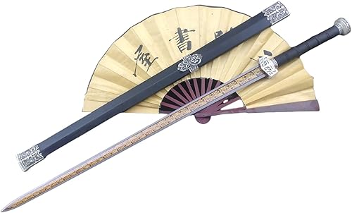Espada Han, arte hecho a mano (hoja de acero de alto carbono, vaina de madera negra) templado por calor