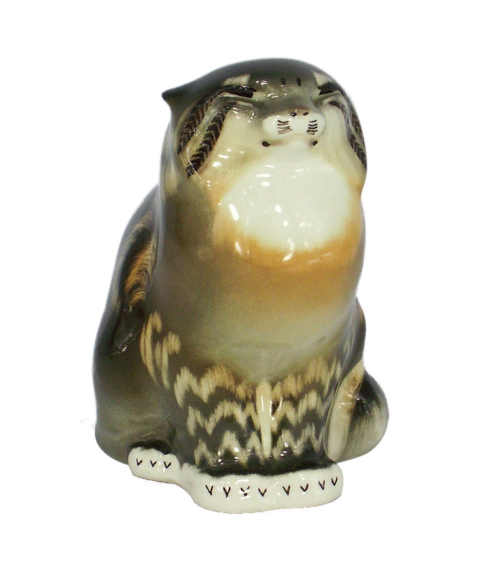 Amazon.com: Cat WildCat Lomonosov Porcelain Collectible Figurine
