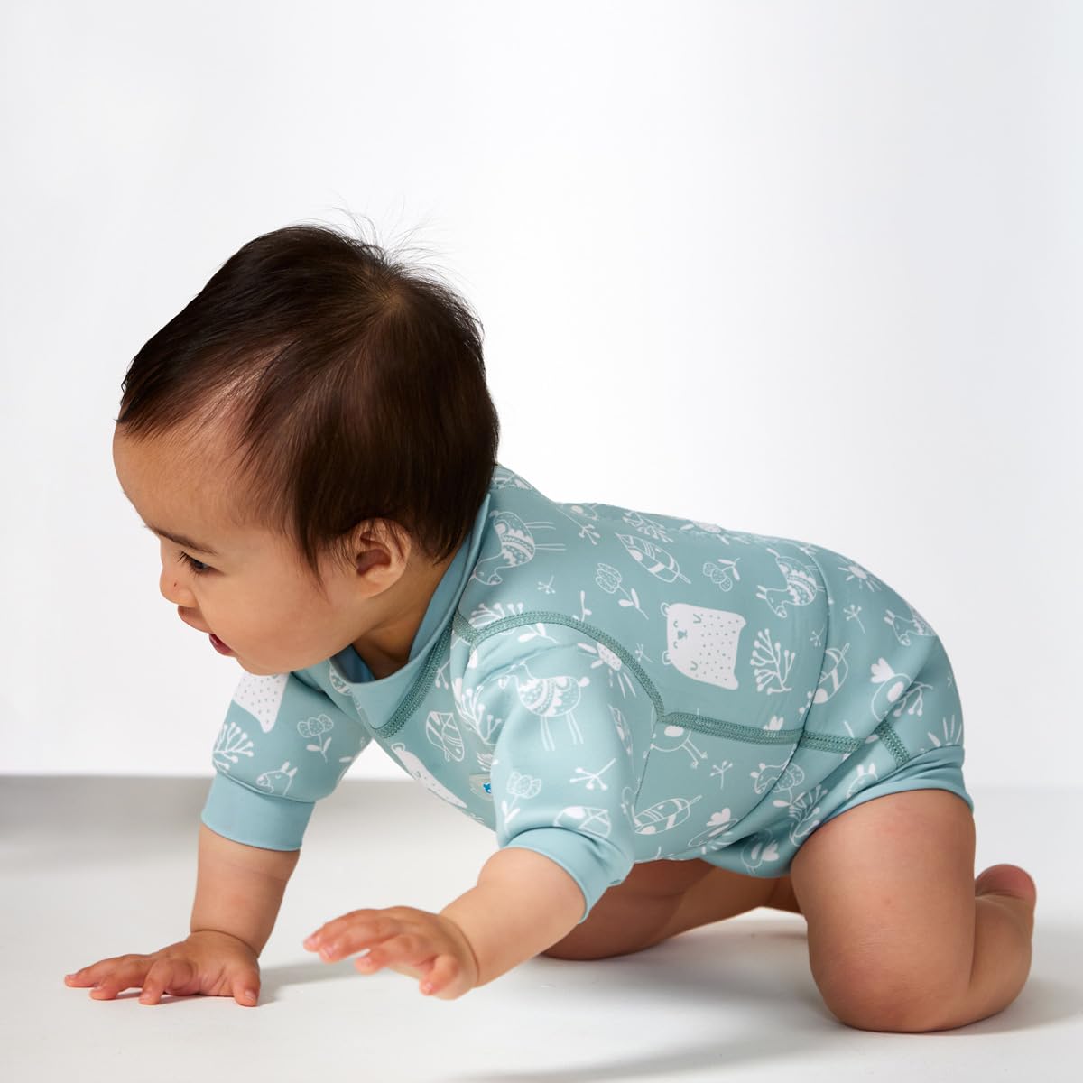 Splash About Happy Nappy Wetsuit Traje de baño de una Pieza, Sunny Bear
