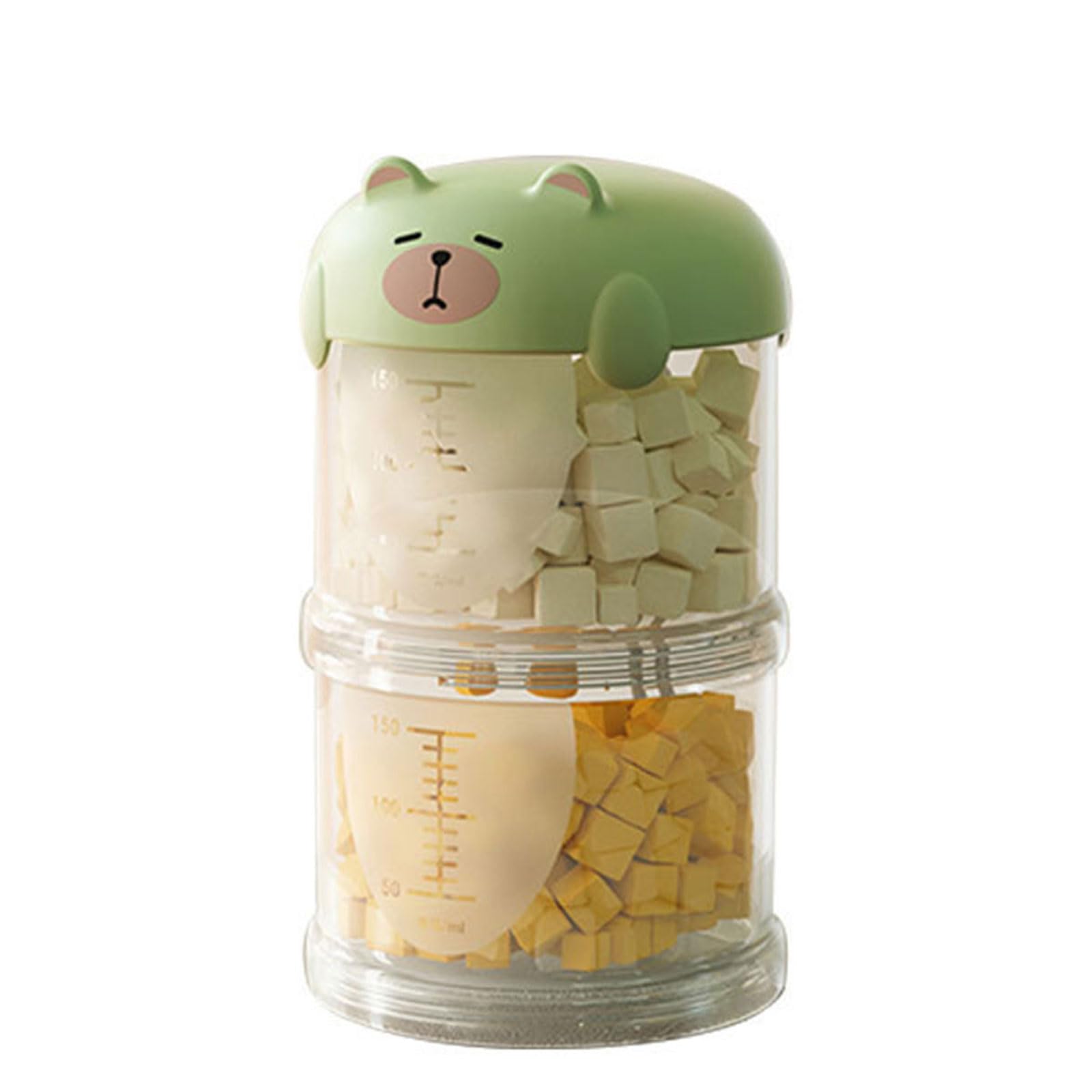Buxuaaaa Multifunctional Visible Pet Food Organizers Storage Container Tiered Design Simple Wipe Clean Dog Cats Treats Container Stackable Cats Dog Food Organizers