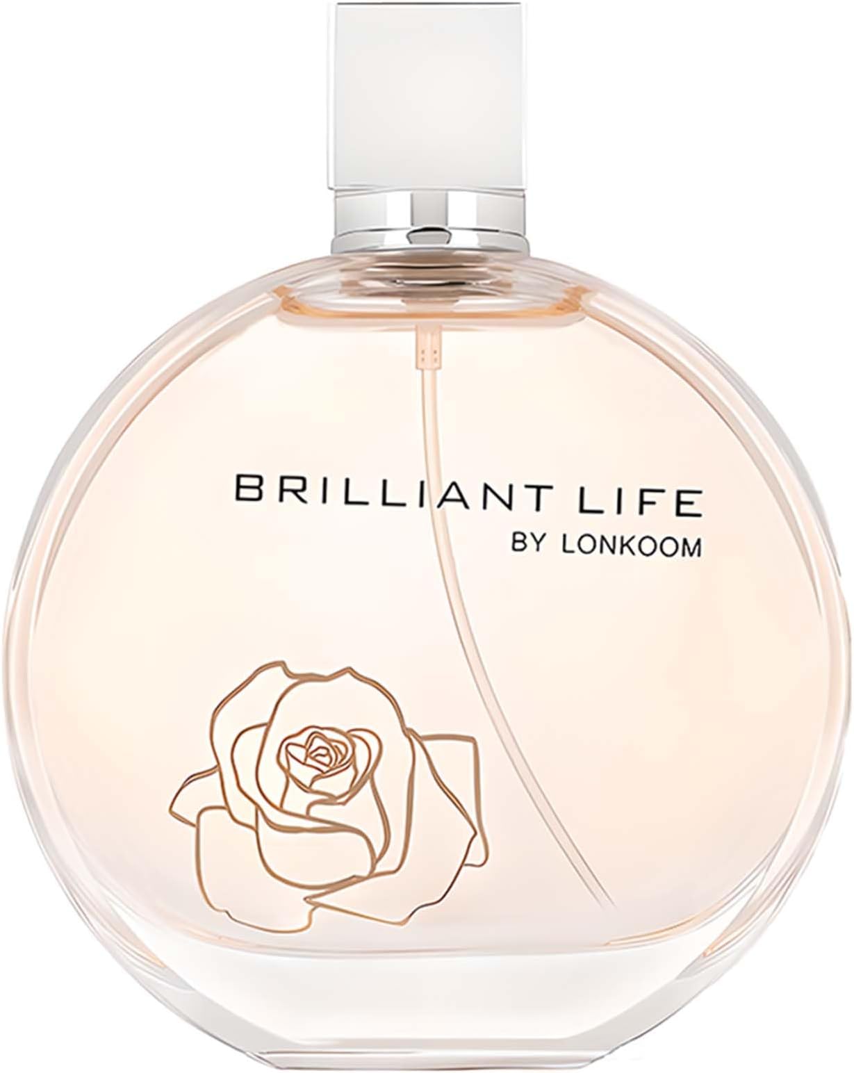 Lonkoom Brilliant Life Perfume for Women, 3.4 Fl Oz/100ml Eau de Parfum Spray Long-Lasting Fragrance, Floral Fruity Notes of Chinese Olive, Pear, Flower-De-Luce, Freesia, Vetiver