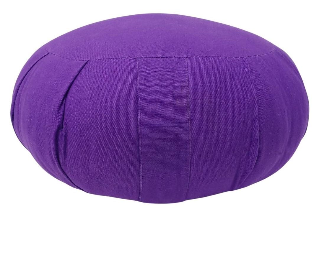 Coussin de méditation Zafu Coton Bio Kapok 40 x 18 cm