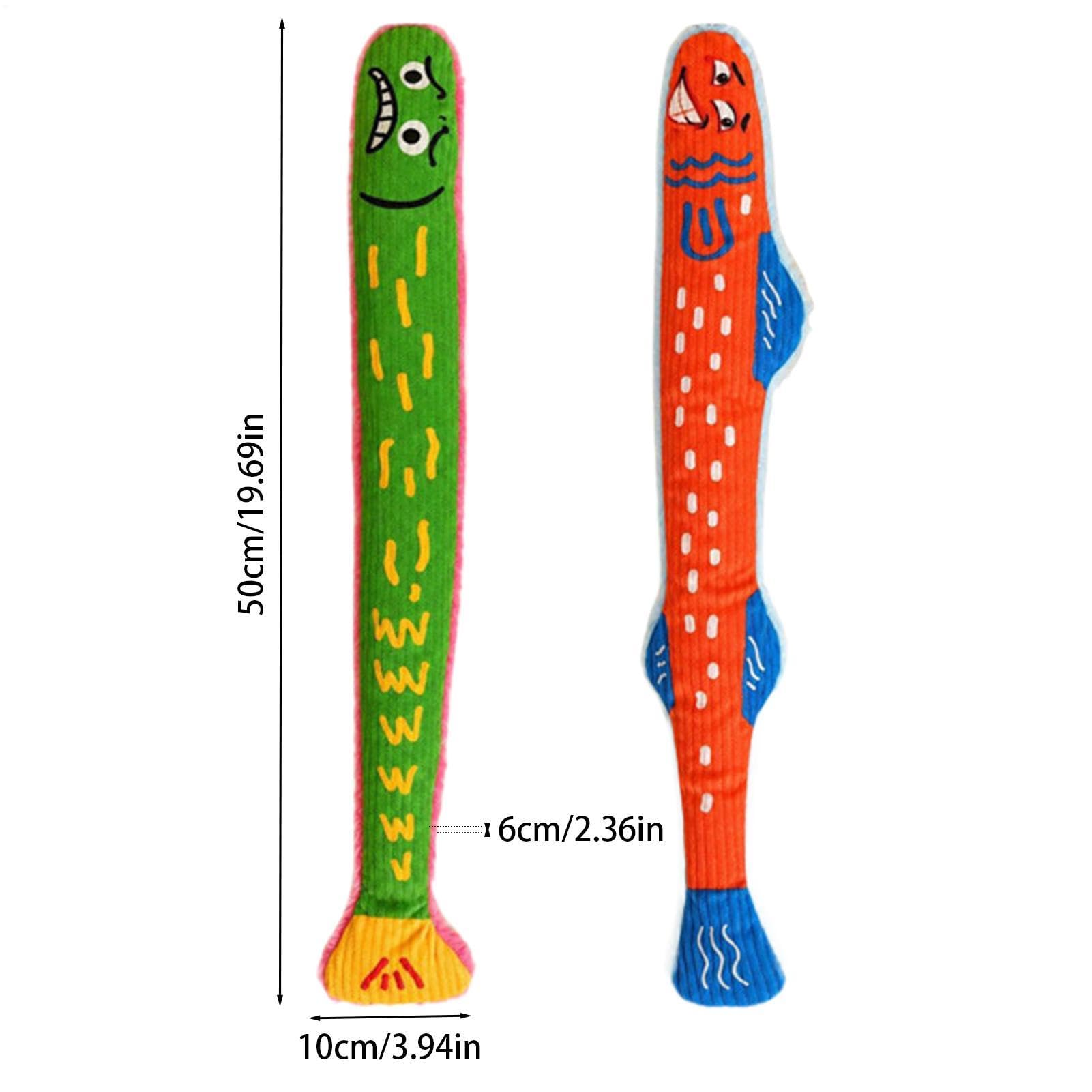 Zabawka Ryba dla Kota Pluszowy piszczący miękki interaktywny długość 50 cm