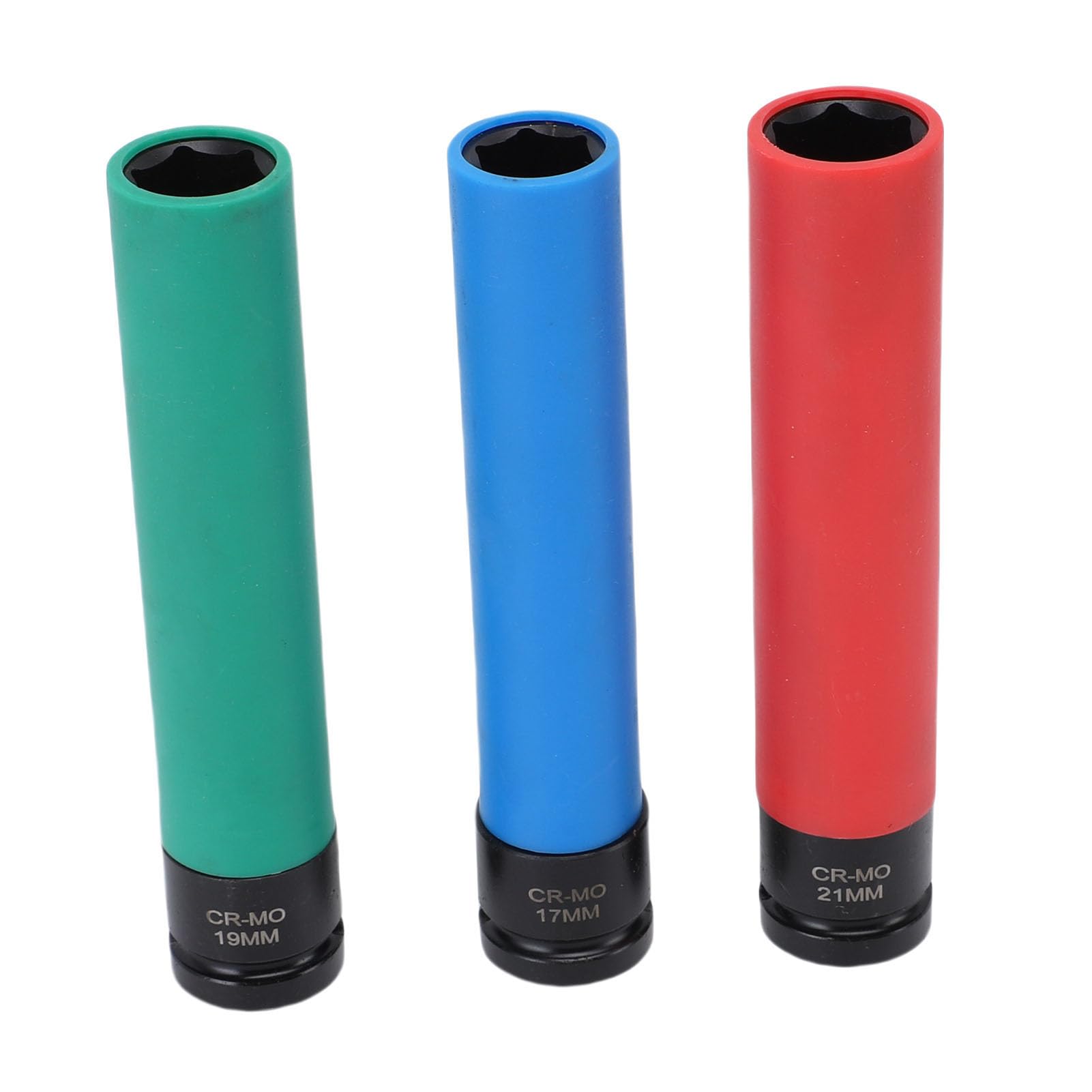Karlak Long Lasting 3Pcs 1/2in Presa Set Dadi in Acciaio CrMo 17mm 19mm