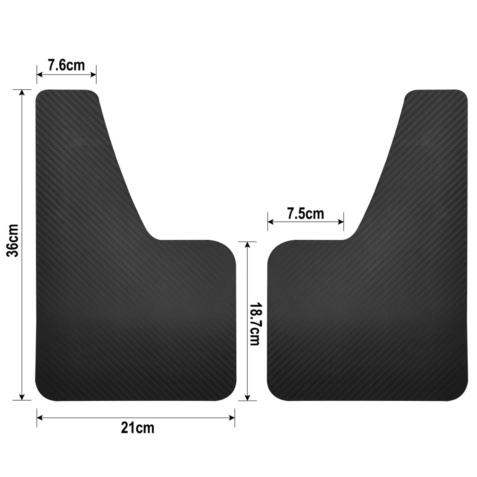 MOTOHIRO Schmutzfänger for Mitsubishi Lancer 7 8 9 10 Evolution EVO X Ix WRC 2012 2013 2014 2015 2016 Sport Schmutzfänger Spritzschutz Kotflügel Auto-Schmutzfänger (Size : 4Pcs Black)