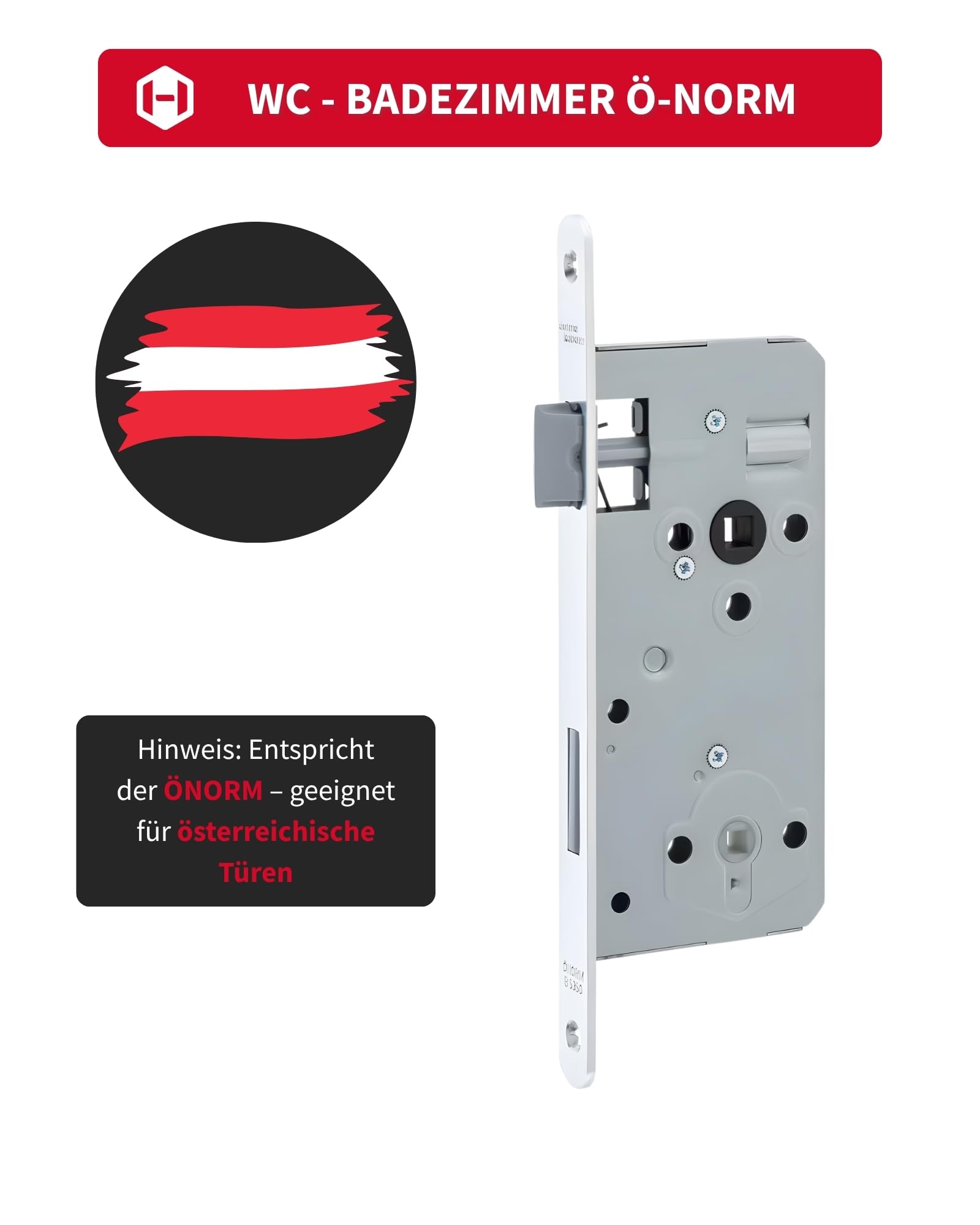 Gedotec Ergo Mortice Lock, 88 Mm, Plastic Box, BB – Grundmann 300RG Eco Door Lock, Ideal For Living Spaces – Profilzylinder - View #14