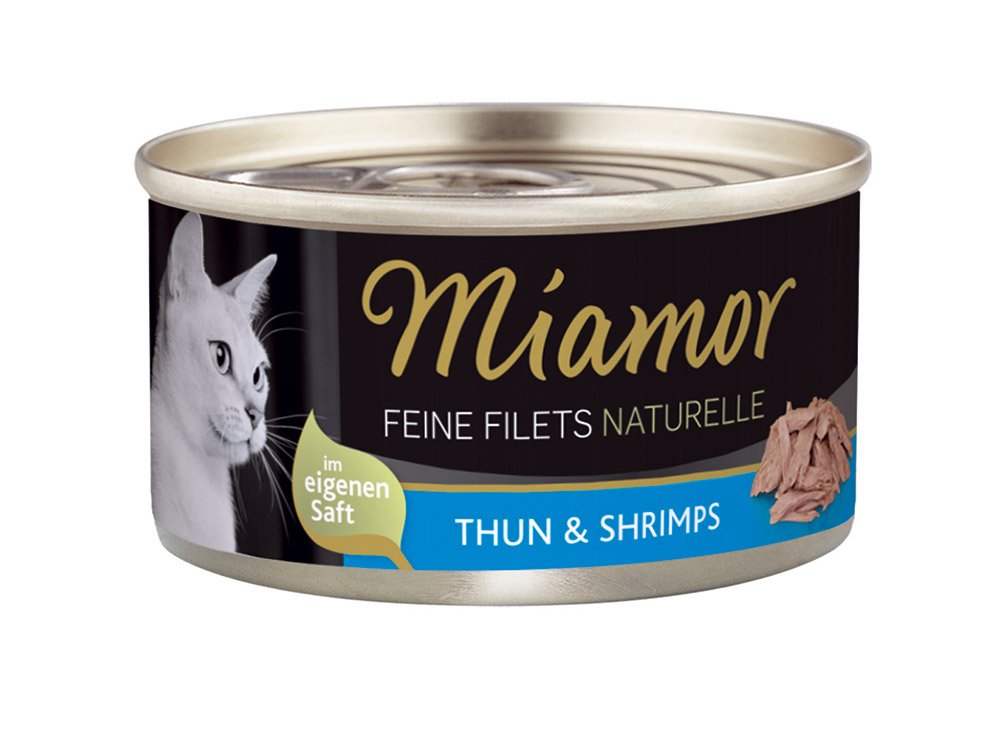 Miamor Feine Filets Naturell Thun & Shrimps 24x80g