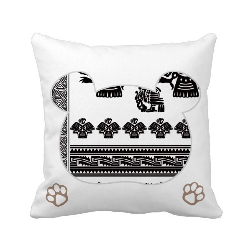 Housse de coussin pharaon égyptien carré 45x45 cm pour déco salon