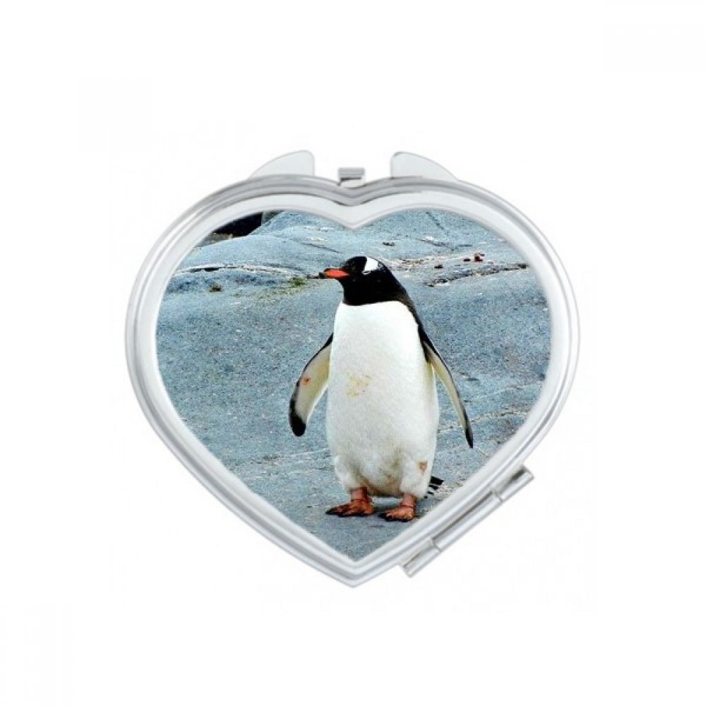Miroir compact pingouin pour retouches maquillage en deplacement et voyage