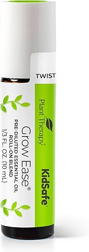 Plant Therapy KidSafe Grow Ease Mezcla de aceites esenciales prediluidos roll-on 0.3 fl oz (13 oz) 100% puro, grado terapéutico