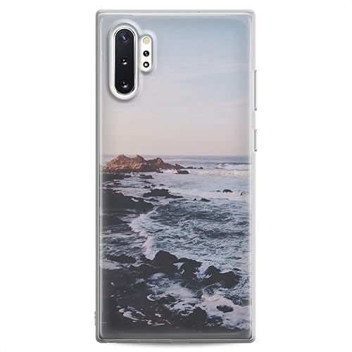 Cavka Funda compatible con Samsung A91 A70 A52 A51 A50 A20 A11 A12 A13 A14 A03s A02s Hombre Océano Oscuro Teléfono Suave Slim Fit Ondas Claro Niñas