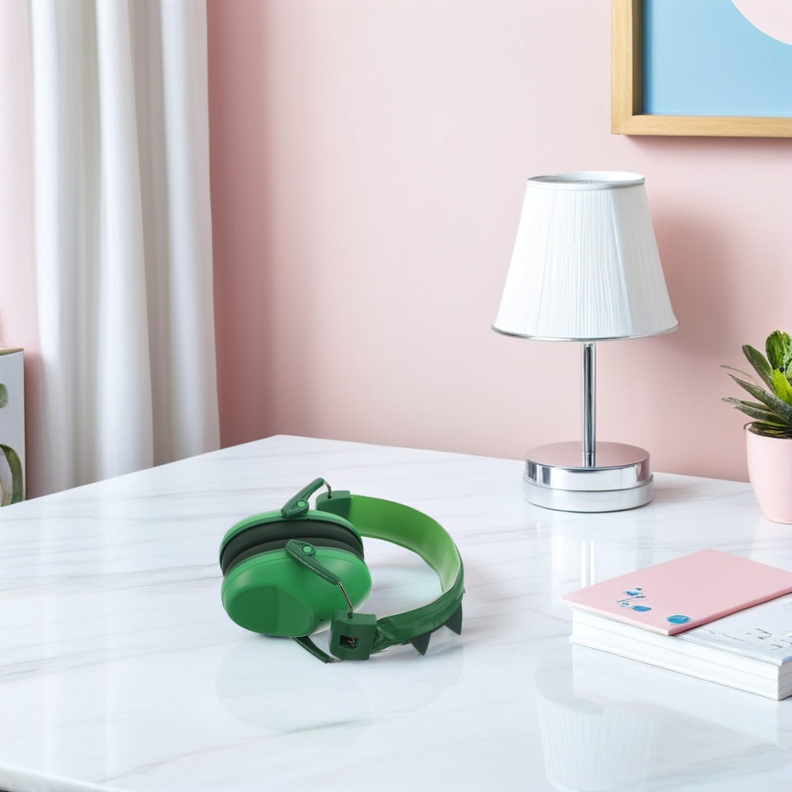 Mikinona cuffie per la cancellazione del rumore cuffie antirumore Muff auricolari per neonati Bambuini pvc Green