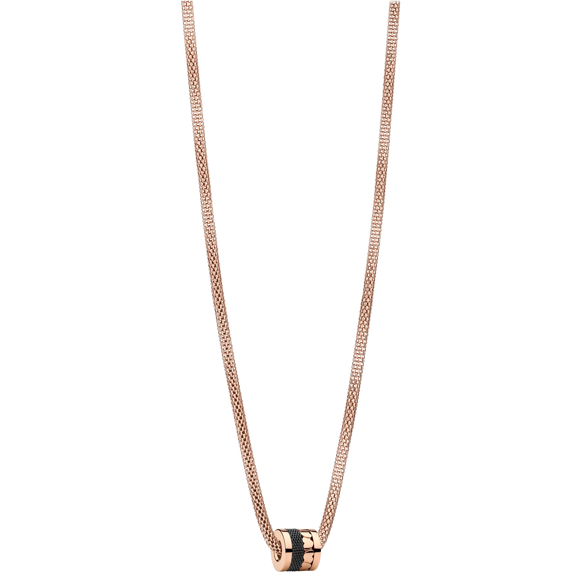 BERING Damskie łańcuszki w kolorze różowego złota z połyskiem - Arctic Symphony Collection ze stali szlachetnej - YAN-R-ME-N-450