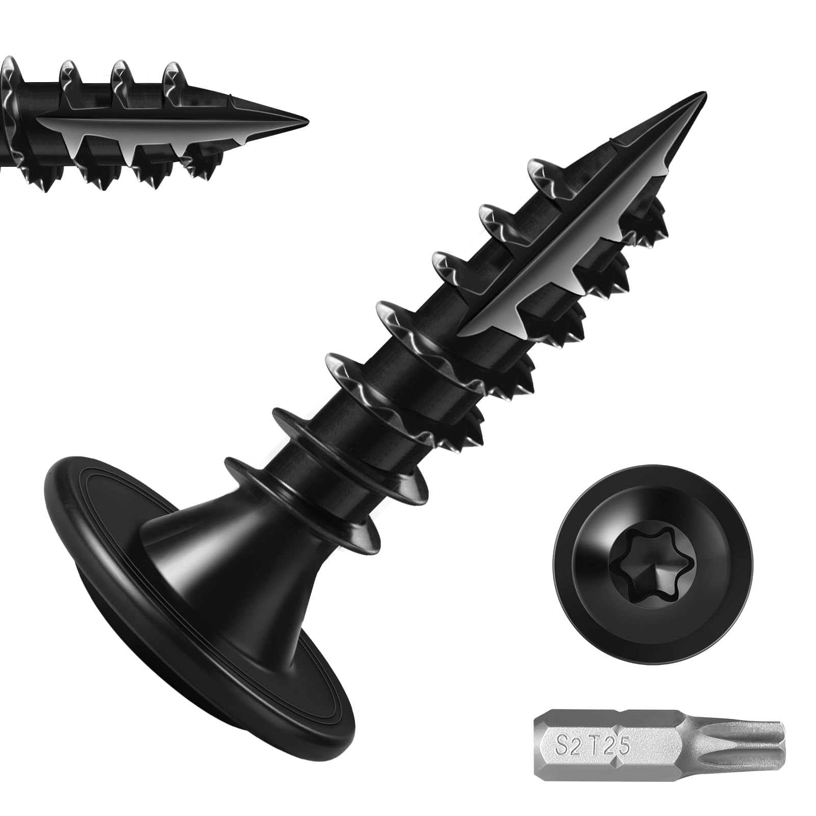 Heavy Duty Lag Screws - 20 Pack #14 x 6" -8