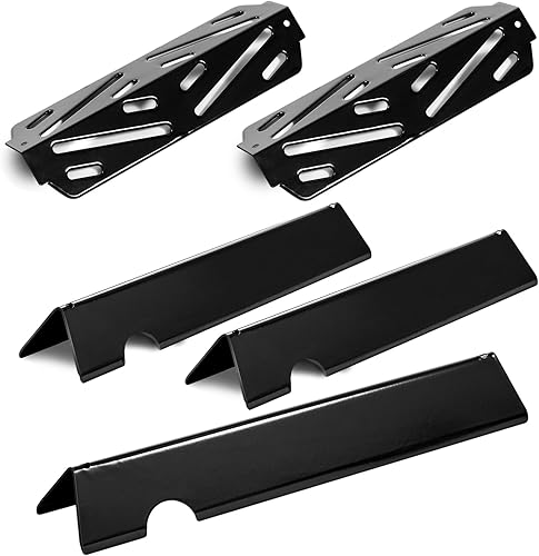 Piezas de repuesto para parrilla, barras aromatizantes, deflector de calor para Weber Genesis II Piezas de parrilla GS4 GBS 66794 Barras de sabor