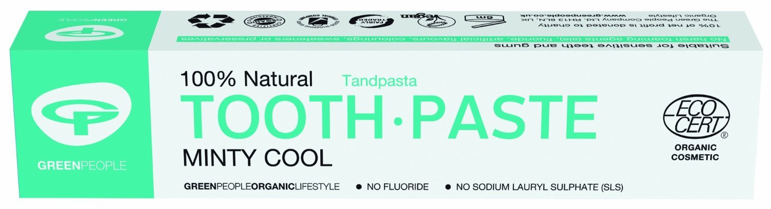 12 Pack of Green People Minty Cool Toothpaste 50 ML