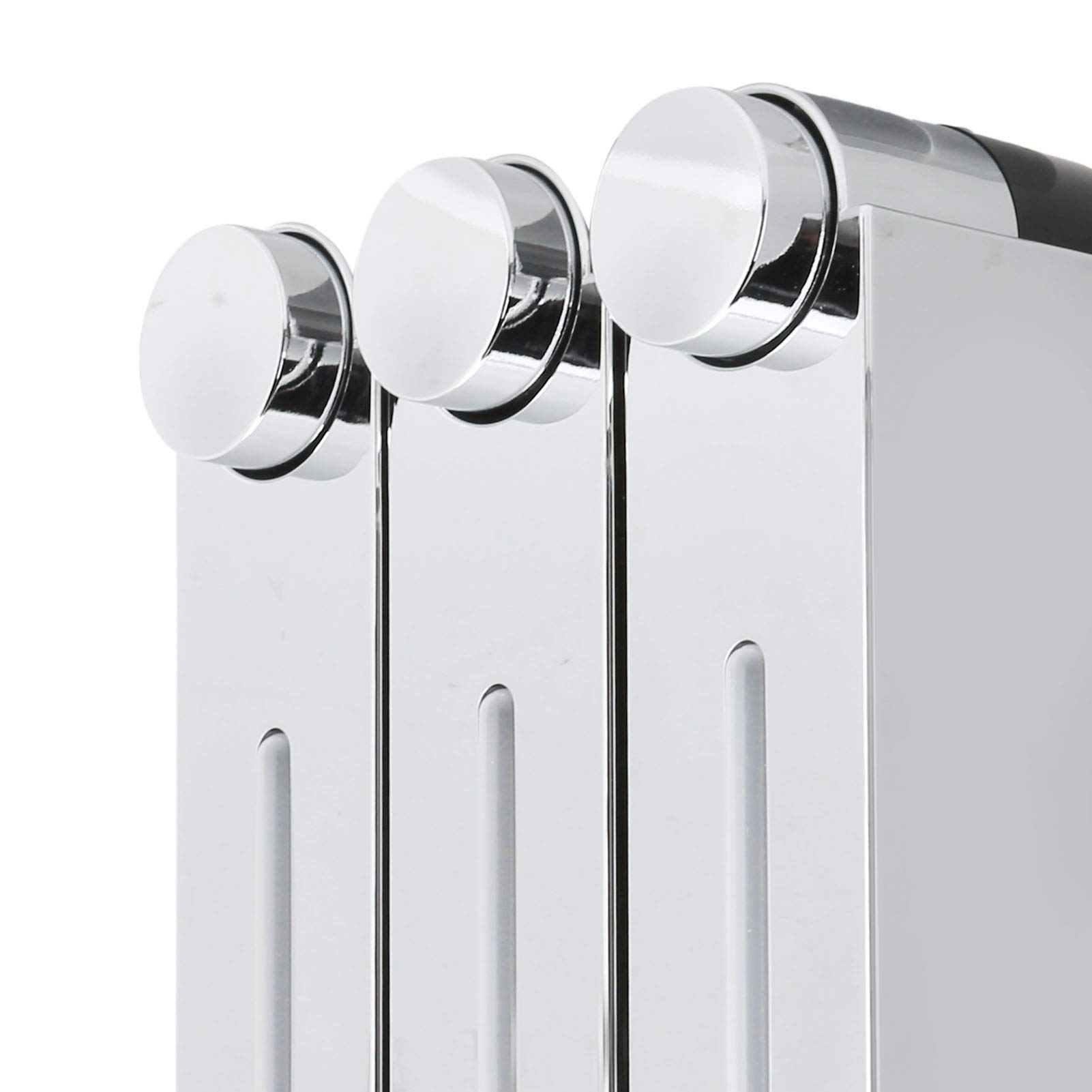 Dispenser di Sapone Liquido a Parete con 3 Scomparti per Bagno e Tipo di Spinta Manuale Impermeabile in ABS da 420 Ml