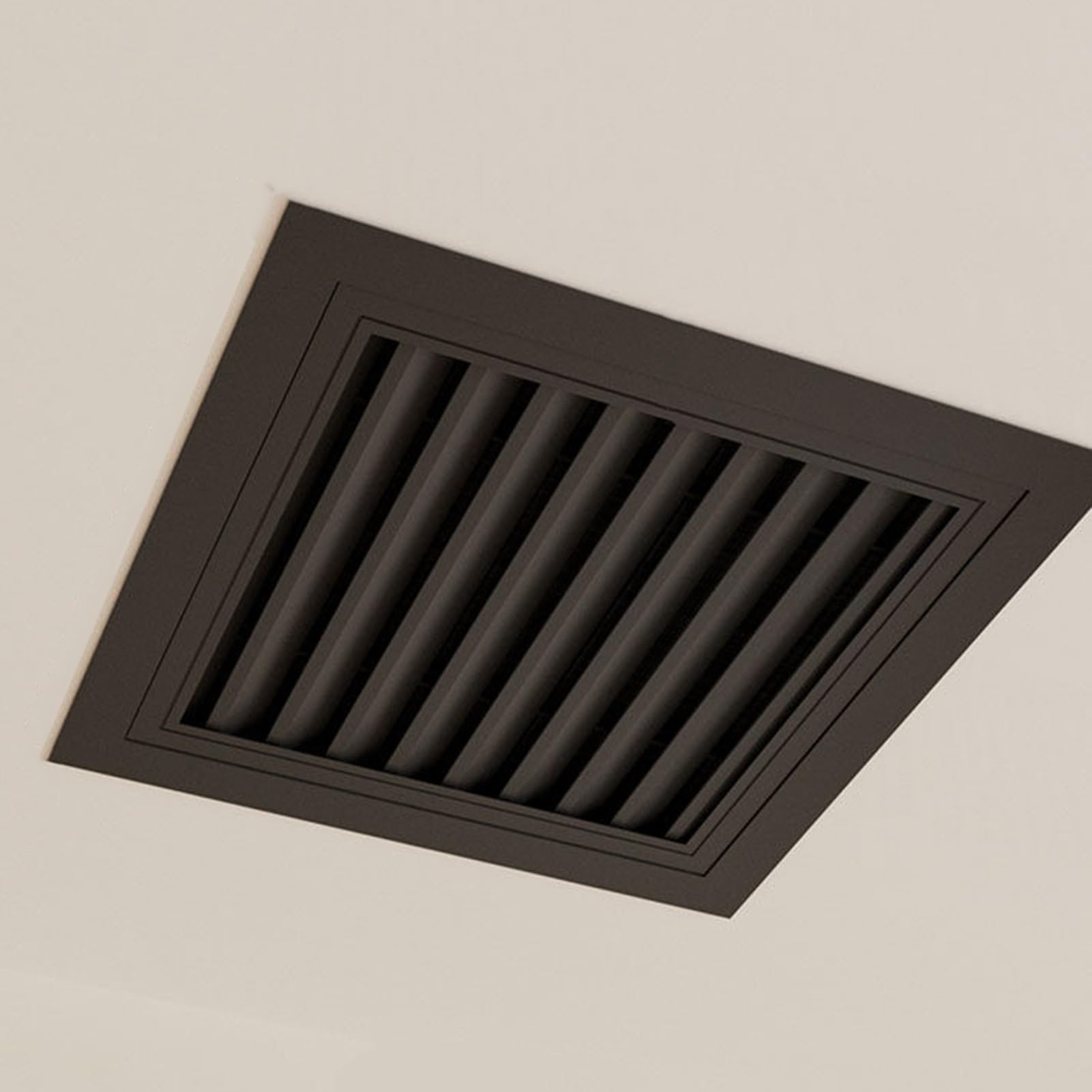 Blazea Black Ventilation Access Panel for Ceiling, Louvered Metal Inspection Hatch with Washable Filter, Drywall Vent Grille Revision Service Door(50x70cm)