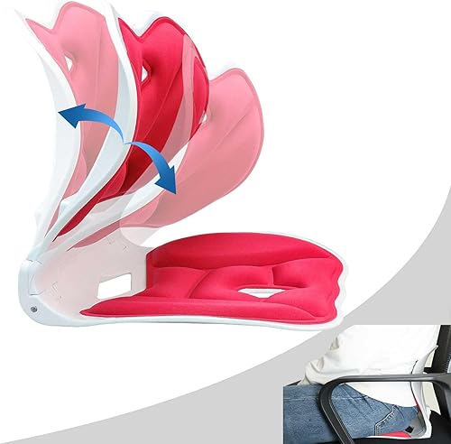 FOWSRHRG Silla de oficina ergonómica plegable, cojines de asiento de espuma viscoelástica para ciática, cadera y coxis, alivio del dolor de espalda disponible en Yaxa Venezuela