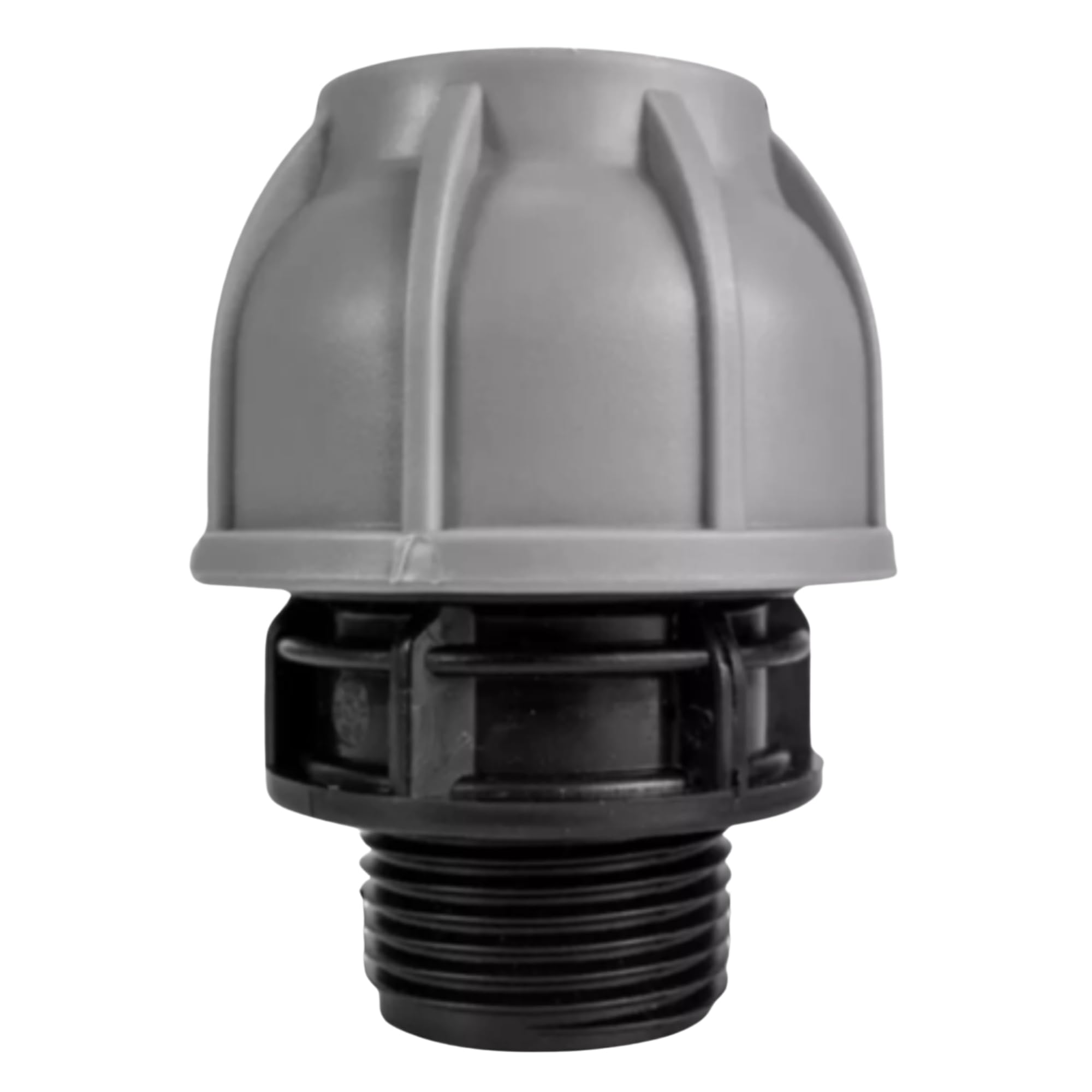 Mypurecore You At The Core Black Mypurecore Mdpe Compression Fitting 20-50Mm – Straight, Elbow, Tee, Stop End & Valve – Bsp Threaded Water Pipe Connector – Leak-Proof Irrigation For Blue Pipe (Straight 50Mm X 1.5" Bspm)