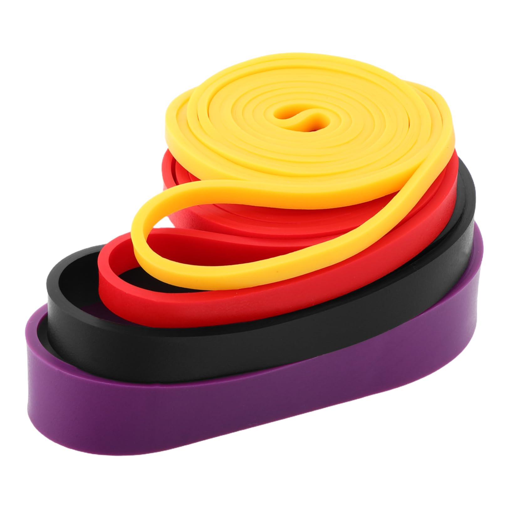 SUPVOX 4piezas Bandas De Resistencia Individuales Bandas TPE para Entrenamiento Yoga Pilates Fortalecimiento Muscular Portátil