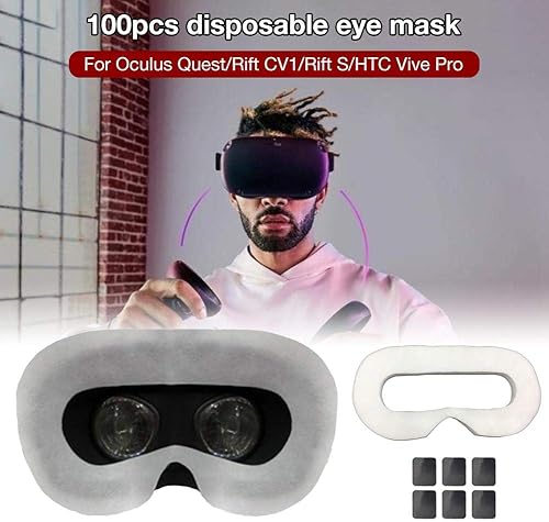 G-wukeer 100 per Oculus Quest Rift CV1 Rift S HTC Vive PRO Occhiali USA Getta Traspirante Pulito igienico Cotone Sudore Maschera Maschera