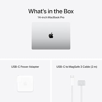 Apple 2025 MacBook Pro Laptop with M5 chip with 10core CPU and 10core GPU: 14.2-inch Liquid Retina XDR Display, 24GB Unified Memory, 1TB SSD Storage; Silver with AppleCare+ (3 Years)