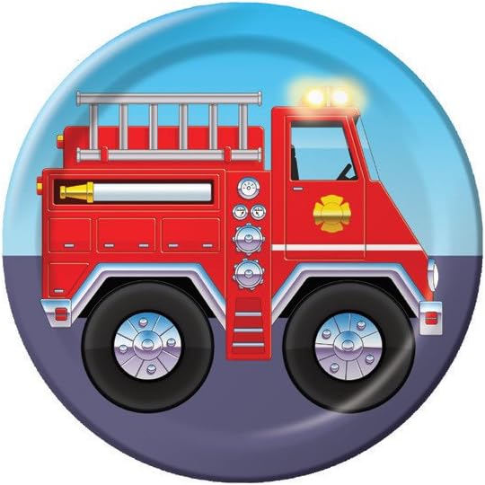 Firefighter 8 Count Paper Lunch Plates