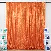 ShinyBeauty Photo Booth Backdrop Best Choice-4FTx6FT- Sequin Photobooth Backdrops for Weddings and Events, Wedding Decoration, Sparkle Curtain for Backdrop (4FTx6FT, Orange)