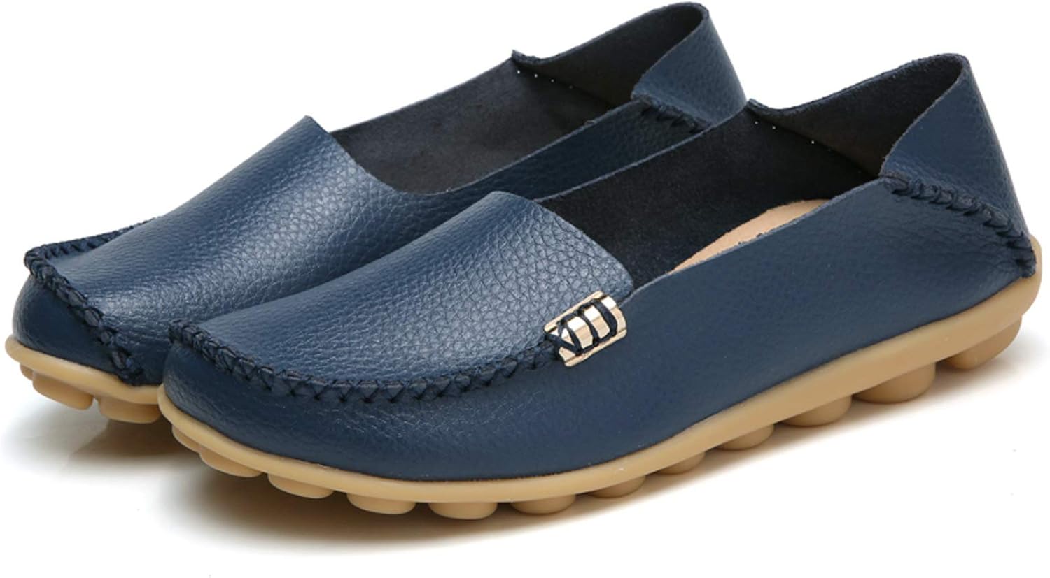 VenusCelia Women's Comfort Walking Boat Shoe 6 Navy