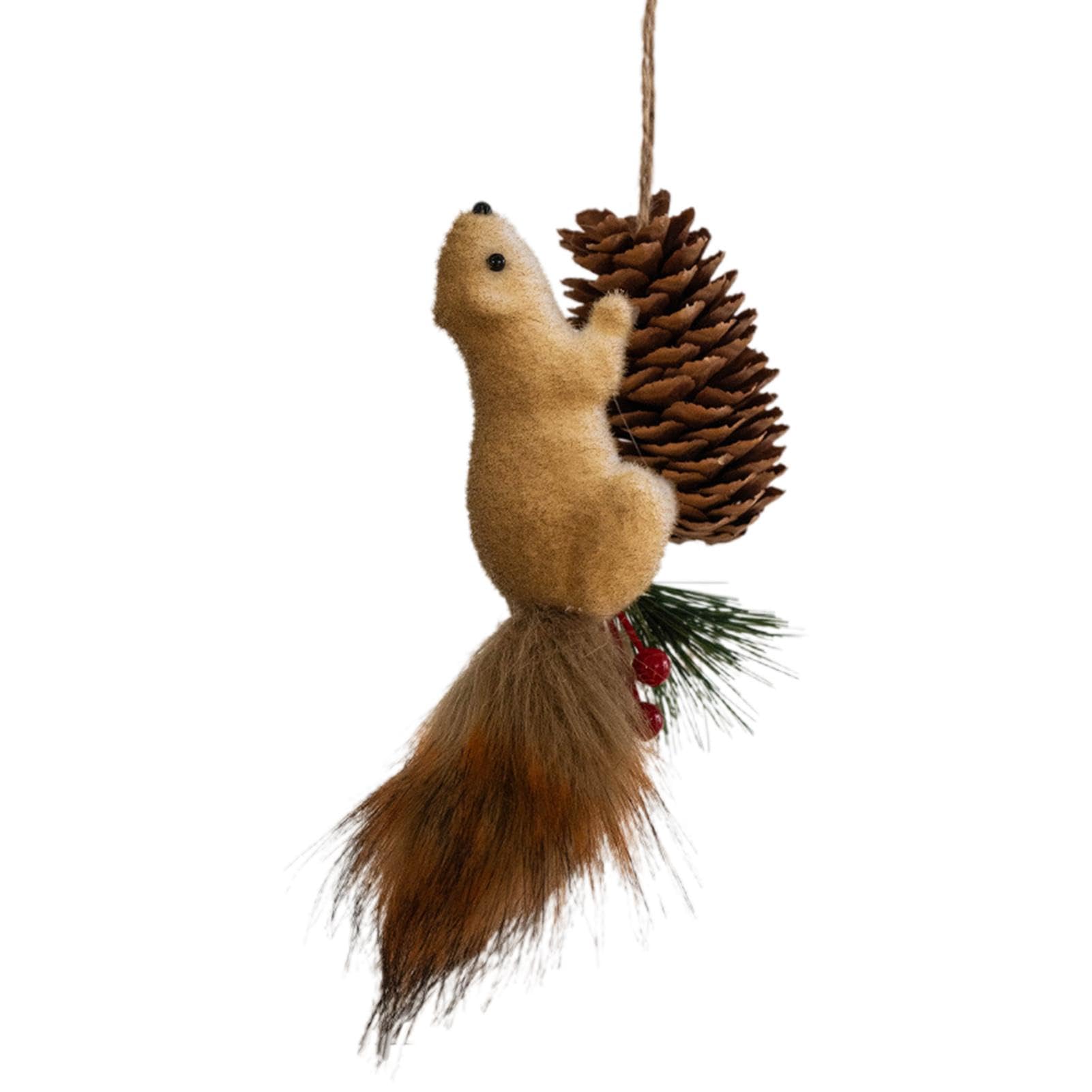 Acrylic Squirrel Ornament, 2D Animal Pendant 2024 Christmas Bauble, Christmas Tree Decorations, Cute Rustic Seasonal Décor, Christmas Ornaments For The Home, Ceiling, Shelf, Bookshelf