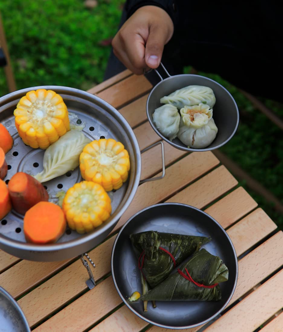 O*u様 超特大セイロ　直径51㎝ Amazon | 純チタン蒸し器・せいろ屋外食器大スープポットピクニック