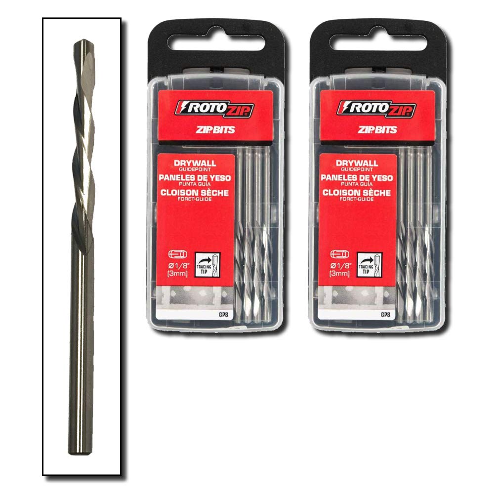 RotoZip 1/8" Guide Point Drywall Router Bits for Cutout Tools (16Pack) Amazon.ca Tools