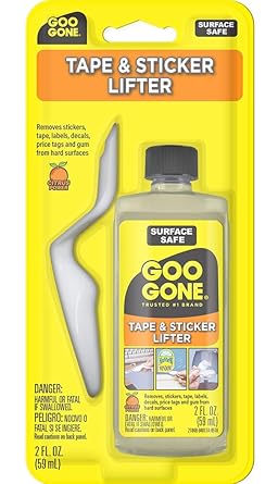 Goo Gone Sticker Lifter - لاصق وإزالة الملصقات - 2 أونصة - ملصقات الطاقة الحمضية يزيل ملصقات الشريط العلامات واللثة