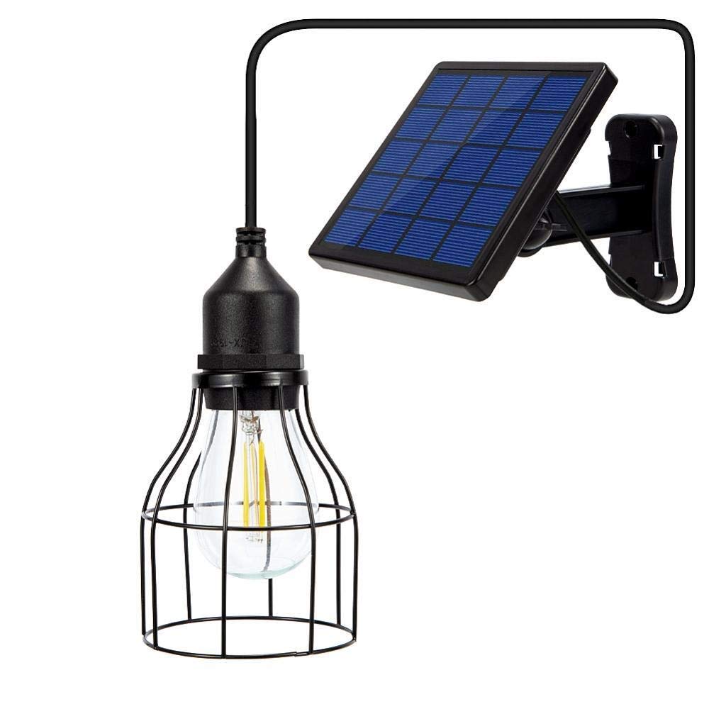 Iluminación Cable E27 Edison del Bulbo Solar lámpara Solar del jardín del Bulbo de la luz de Calle for el árbol de iluminación Solar del jardín de Las Luces con 9.8Meter Bombillas domésticas (