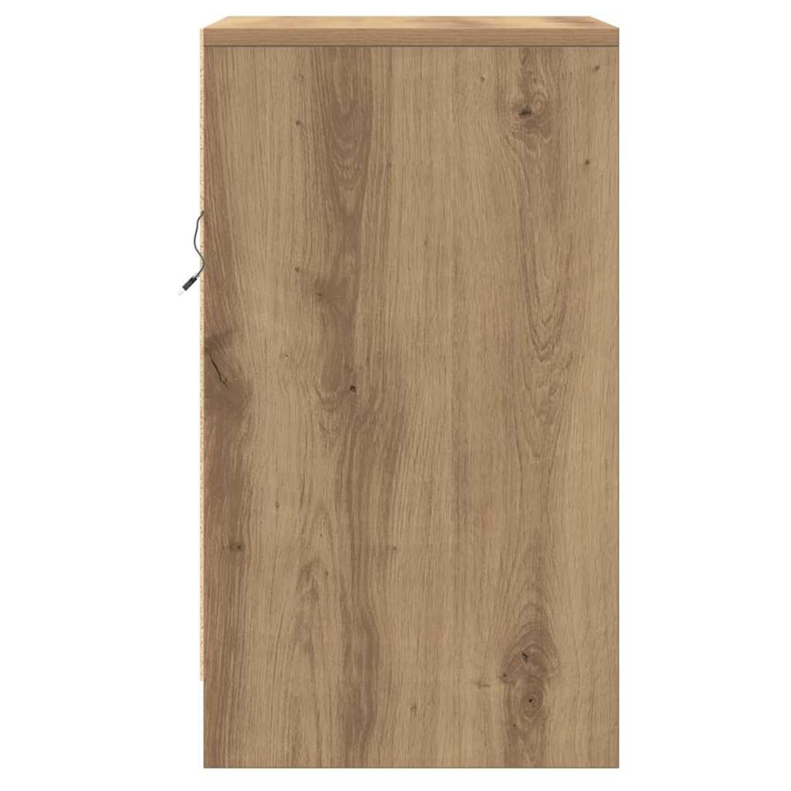 Nachttisch Artisan-Eiche 38x34x61 cm Holzwerkstoff mit 3 Schubladen | Robuste Holzwerkstoffkonstruktion, klare Linien, einfache Pflege mit feuchtem Tuch, kompakte Größe für kleine Schlafzimmer