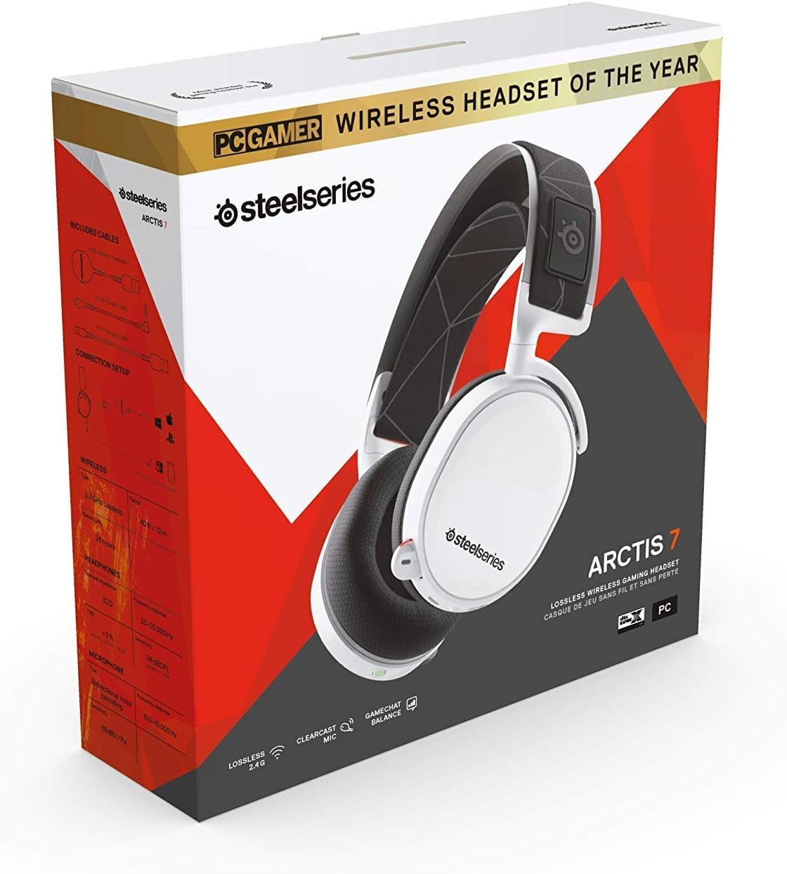 Amazon.co.jp: 密閉型 ゲーミングヘッドセット SteelSeries Arctis 7