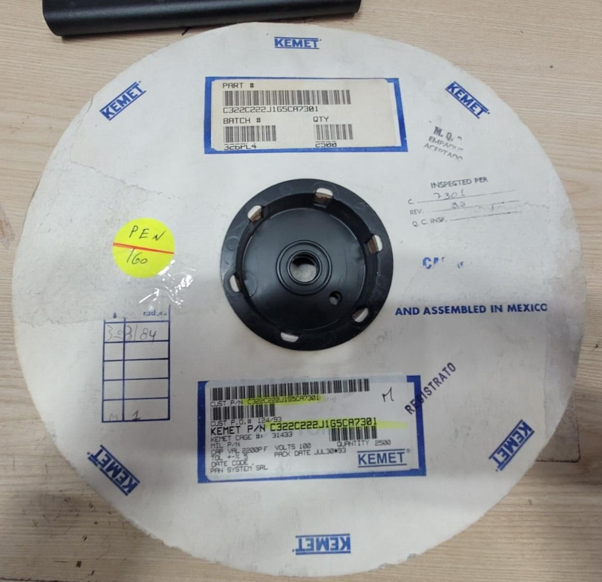 Generic (10 PCS) C322C222J1G5CA KEMET Compatible with CAP CER 2200PF 100V NP0 RADIAL