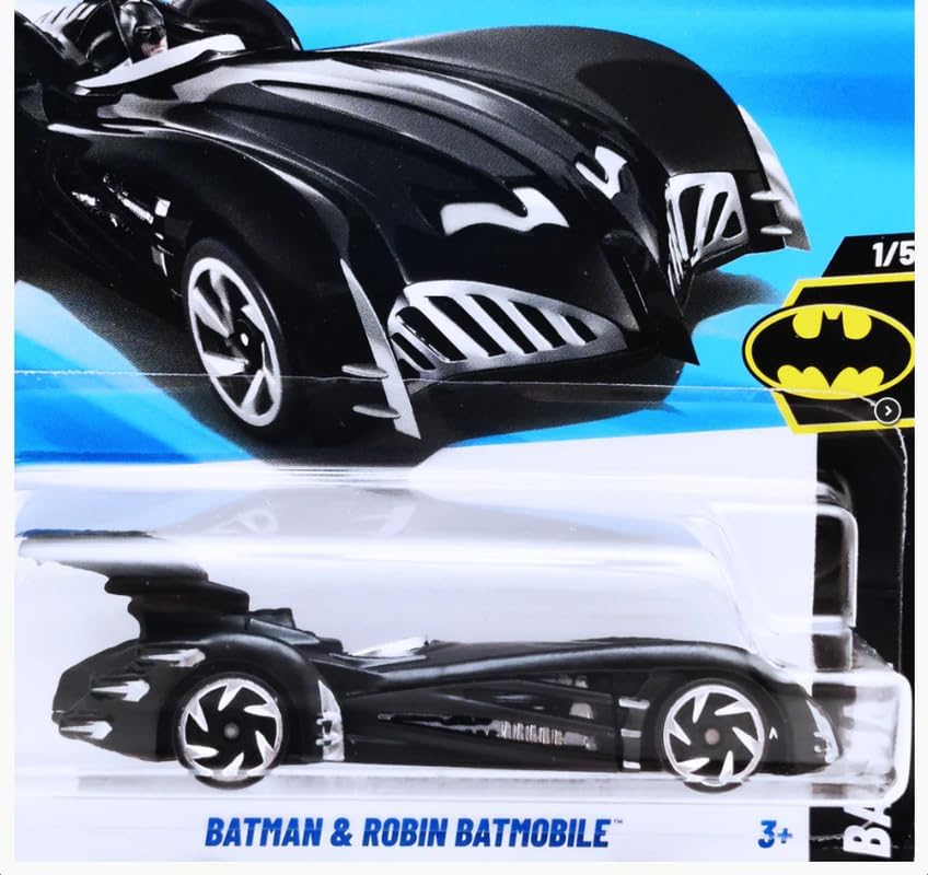 Image of hw Die-Cast 1:64 for Ages 3 and up (Batman & Robin Batmobile | Batman)